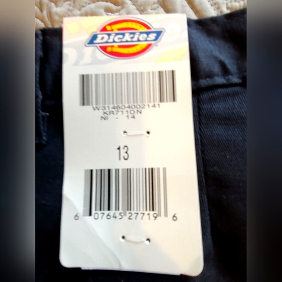 Dickies Girls' Stretch Shorts Size Junior 13 in Navy Blue NWT - Picture 4 of 4